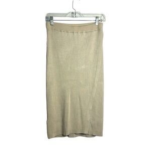 NWT Abercrombie & Fitch A&F Wrapped Ribbed Stretch Knit Sweater Midi Skirt Slit